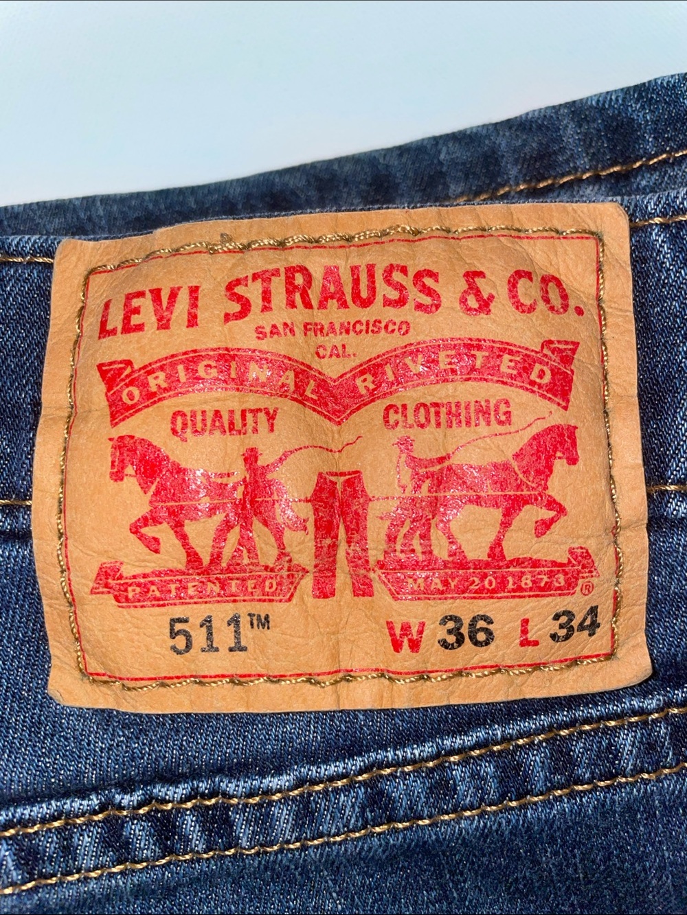 Men’s Levi's 511 Slim Fit Flex Jeans - Sz 38 x 34